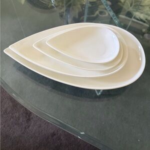 Fortessa Fortaluxe super white Teardrop Plate Set